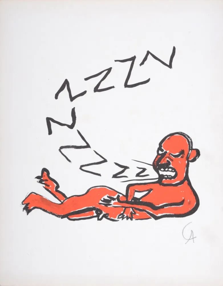 Geen Techniek Calder - Lettera Z, C. 1974 - Hand-signed