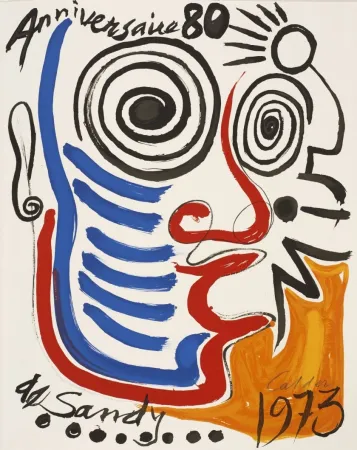 Lithografie Calder - Lithographie sur vélin d'Arches. Signée 