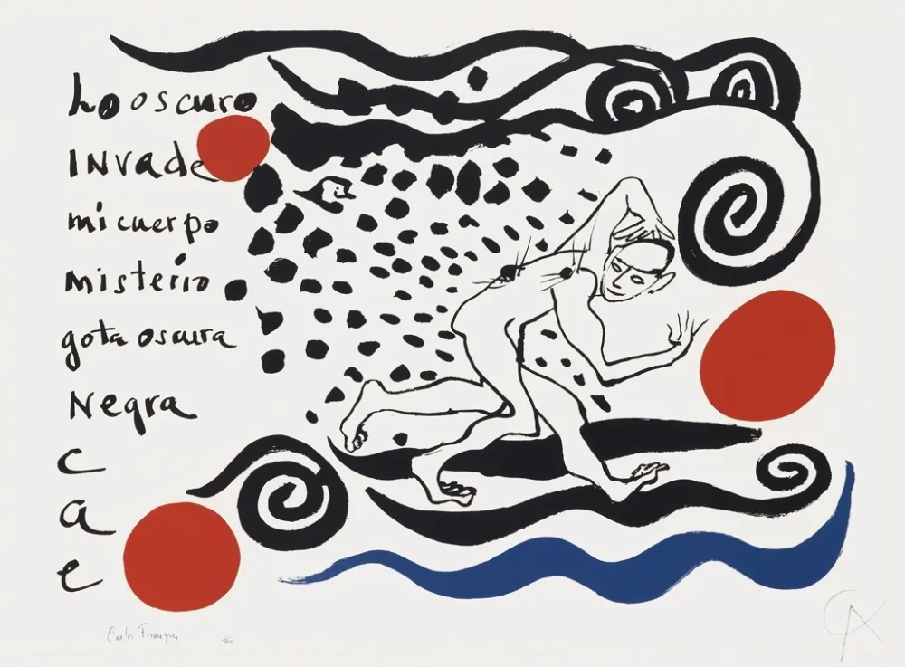 Lithografie Calder - Lo Oscuro Invade