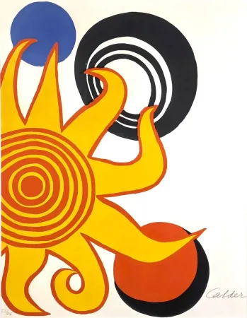 Lithografie Calder - Magie Éolienne. No 6