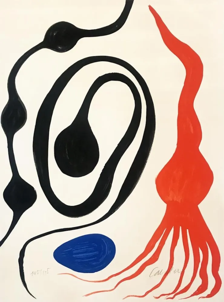 Lithografie Calder - Our Unfinished Revolution: Octopus/Squid