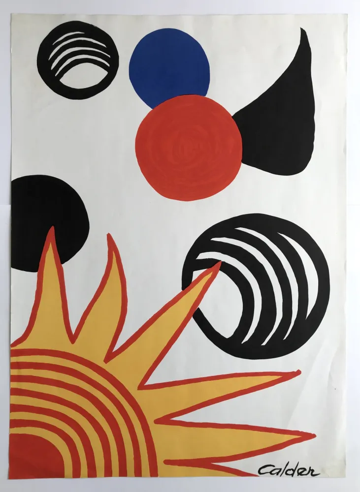 Lithografie Calder - Plaisirs du néophyte (La Mémoire élémentaire)