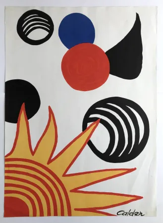 Lithografie Calder - Plaisirs du néophyte (La Mémoire élémentaire)