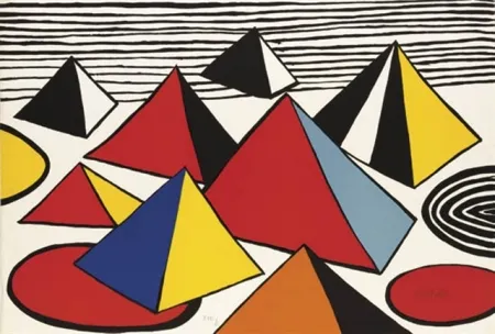 Lithografie Calder - Pyramides