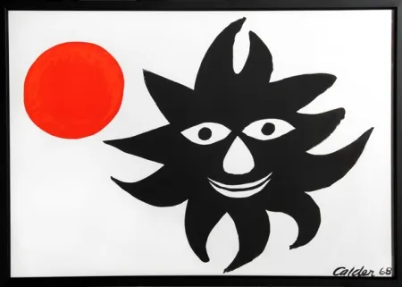 Lithografie Calder - Red Sun