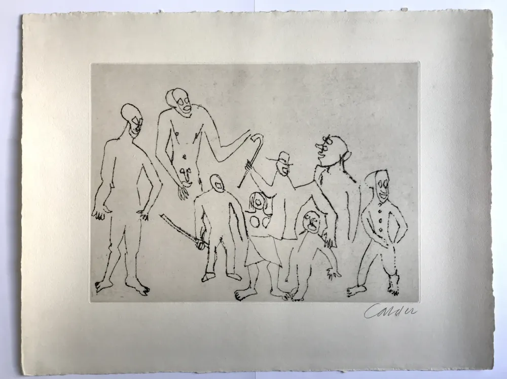 Ets Calder - Sans titre (Santa Claus VI)