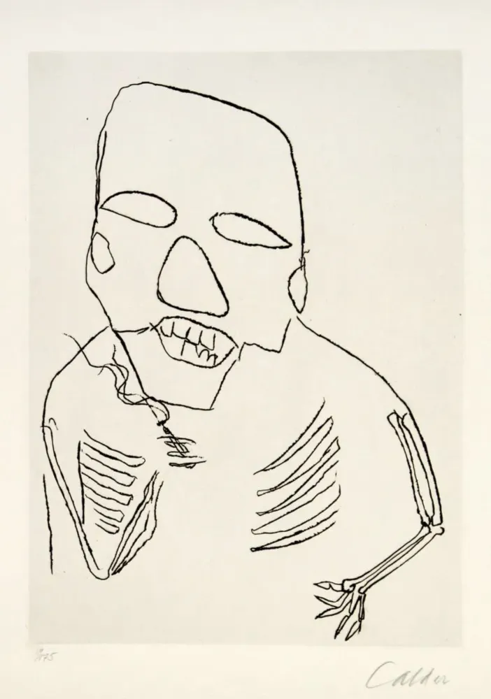 Gravure Calder - Santa Claus I