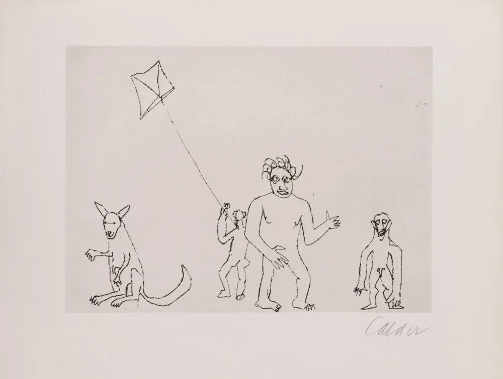 Gravure Calder - Santa Claus VII