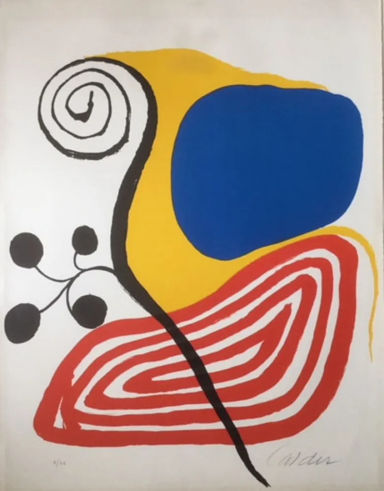 Lithografie Calder - Spiral Composition