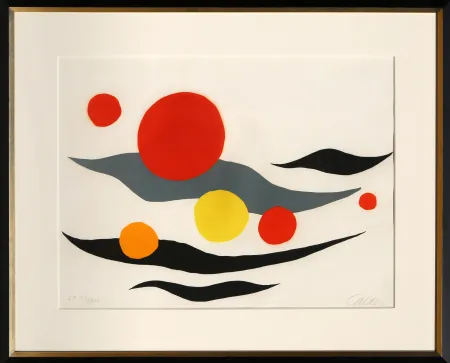 Lithografie Calder - Sun and Planets
