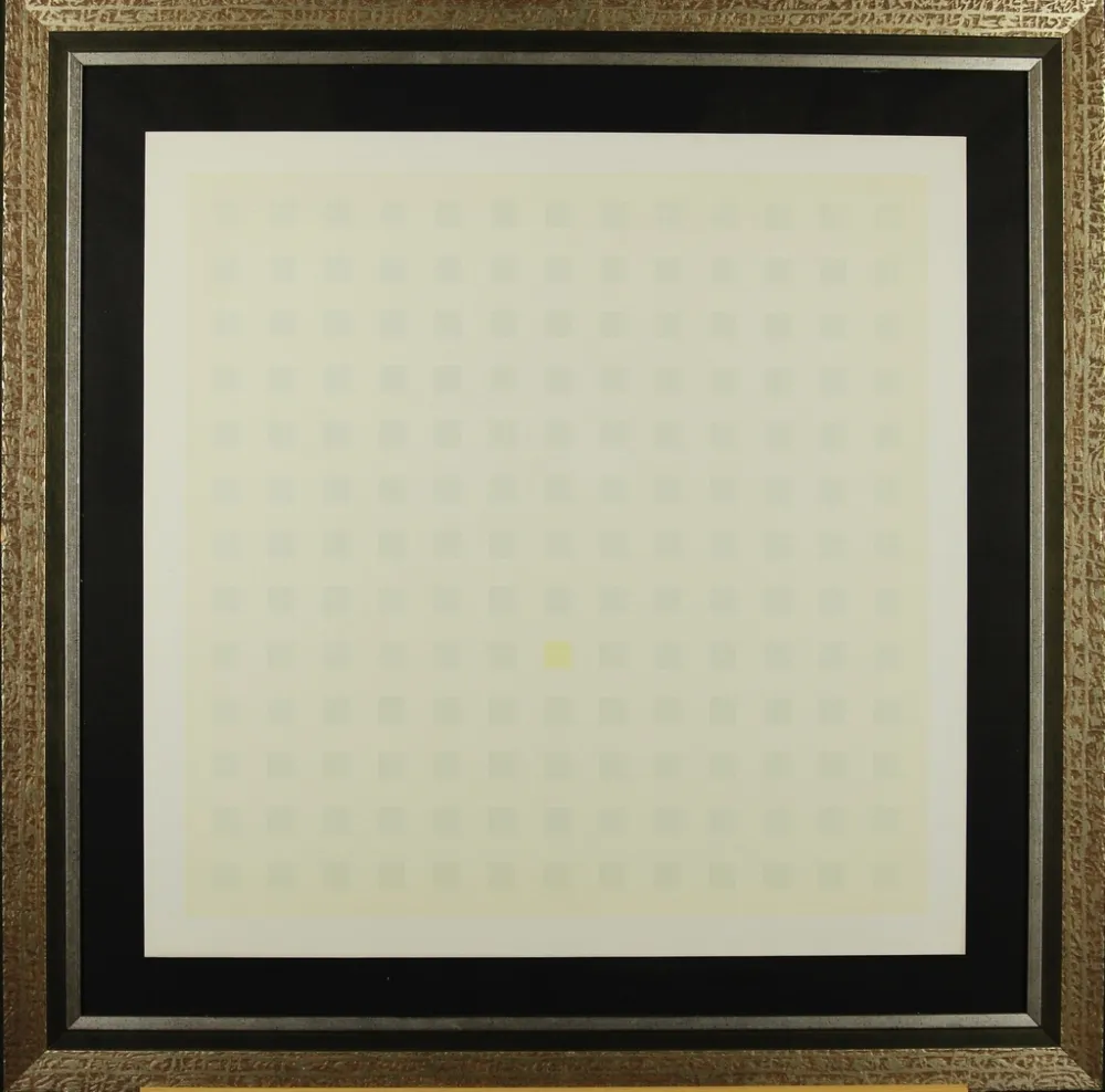 Zeefdruk Calderara - Green Squares