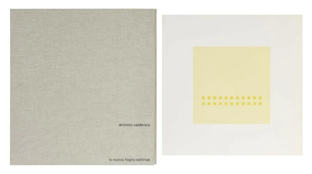 Zeefdruk Calderara - Luce spazio immagine (Cartella di 8 serigrafie)