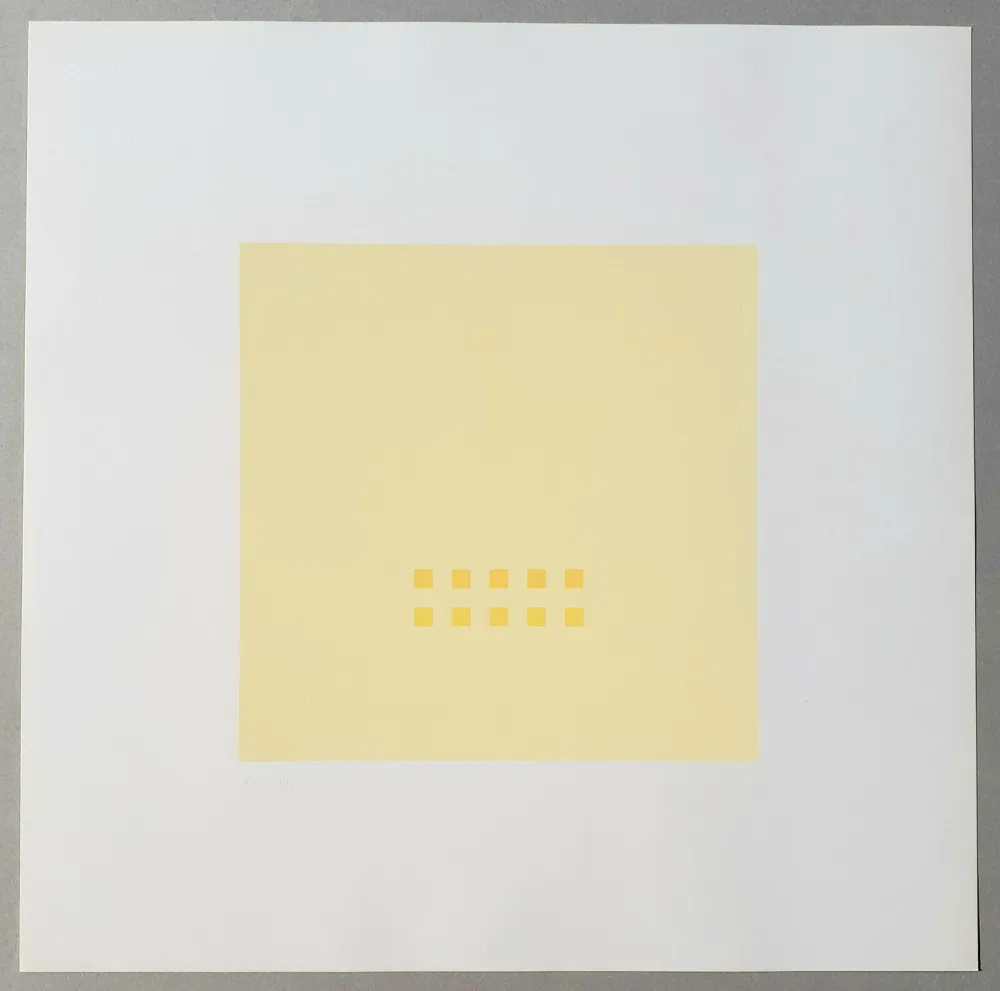 Zeefdruk Calderara - Luce spazio immagine (Tav. 4)