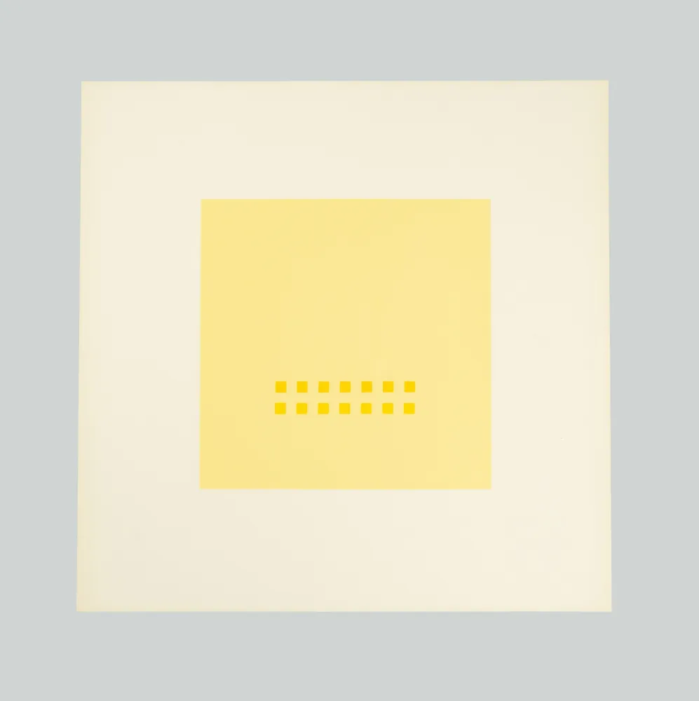 Zeefdruk Calderara - Luce spazio immagine (Tav. 6)