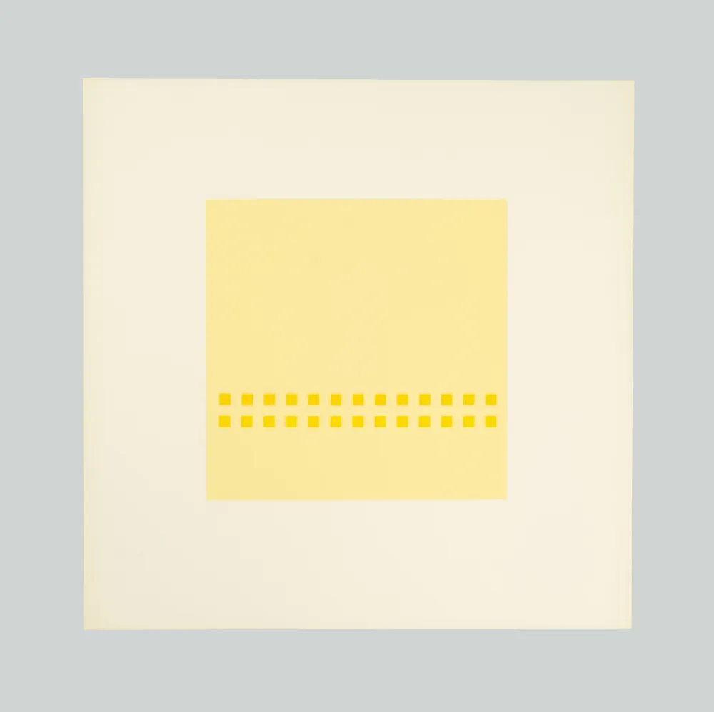 Zeefdruk Calderara - Luce spazio immagine (Tav. 8)