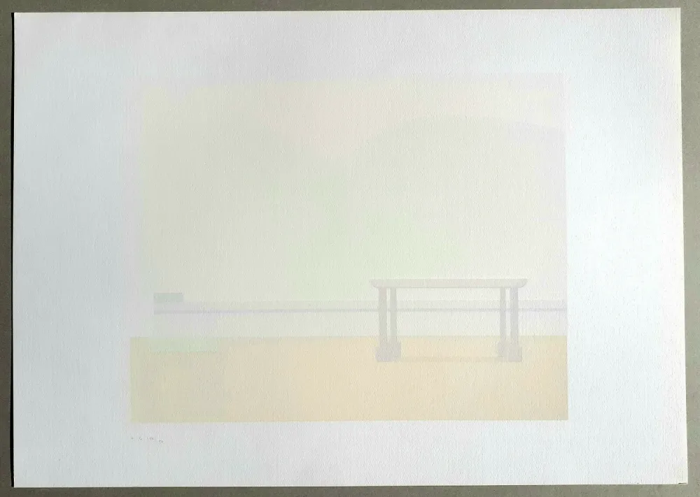 Zeefdruk Calderara - Paesaggio