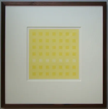 Zeefdruk Calderara - Yellow Squares