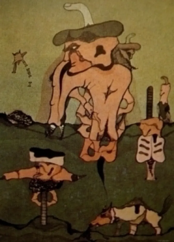 Lithografie Camacho  - Cezinas 1