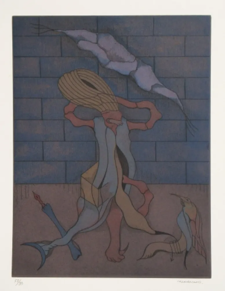 Ets En Aquatint Camacho  - Les vitriers