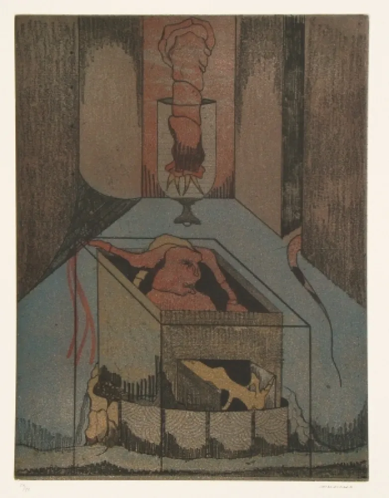 Ets En Aquatint Camacho  - Les vitriers