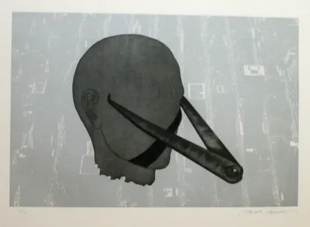 Ets En Aquatint Campeny - Passing the board