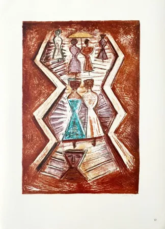 Lithografie Campigli (After) - Scalinata