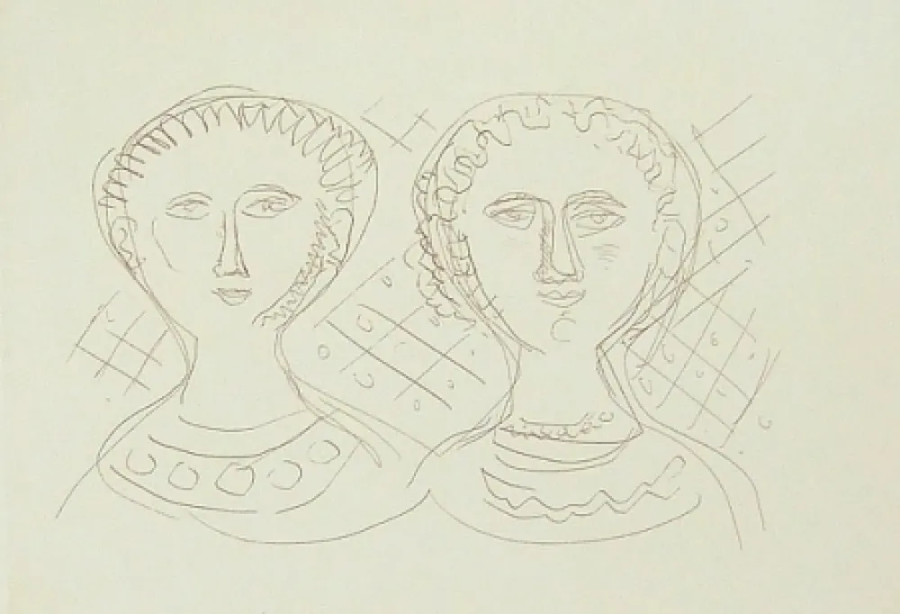 Gravure Campigli - Due visi