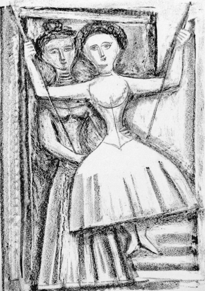 Lithografie Campigli - Fedra I