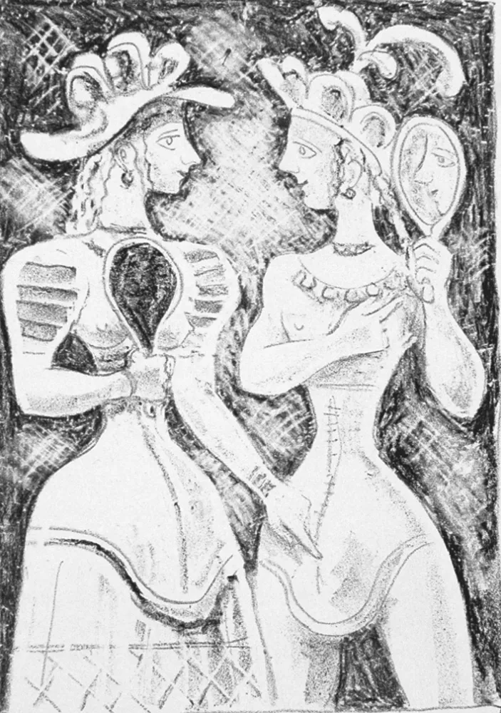 Lithografie Campigli - Fedra II