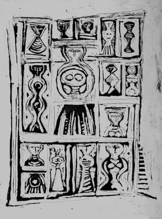 Ets En Aquatint Campigli - Finestre