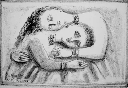 Lithografie Campigli - Il distacco