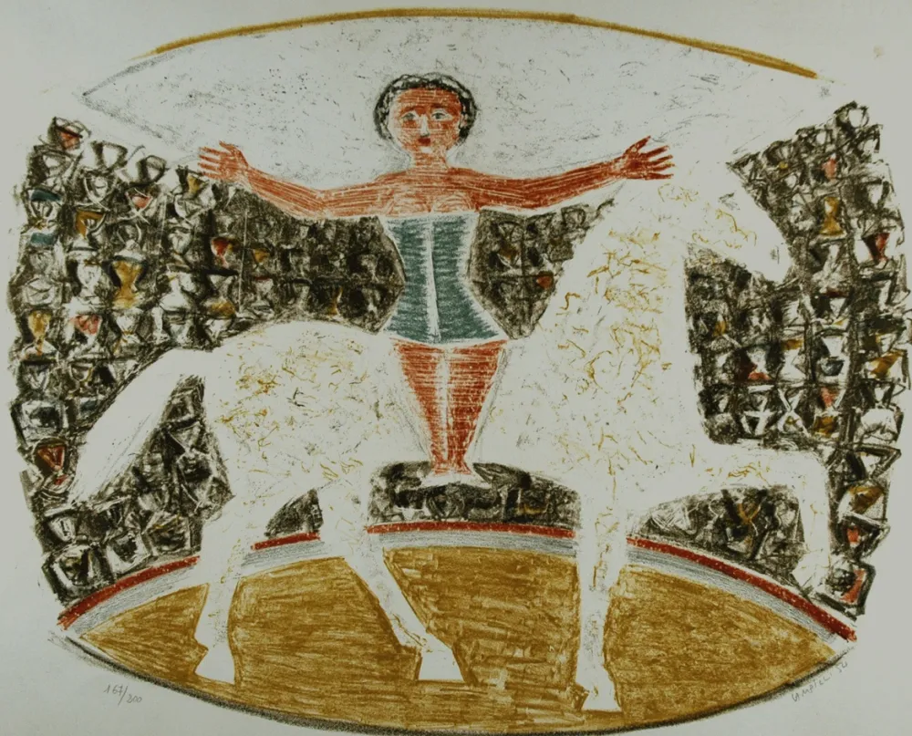 Lithografie Campigli - La cavallerizza