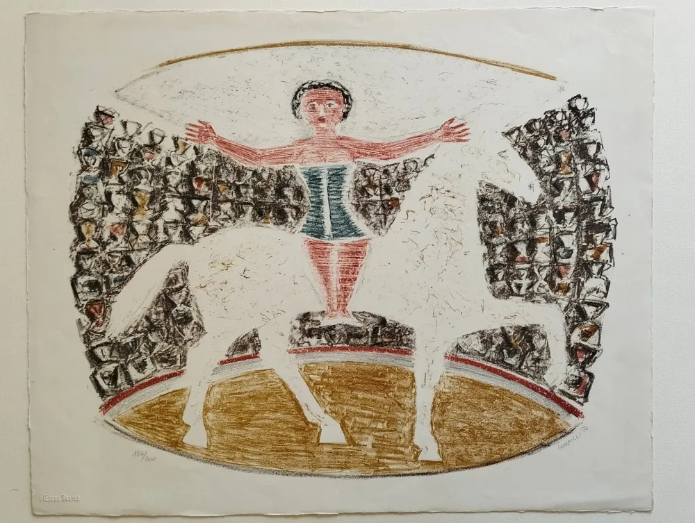 Lithografie Campigli - La Cavallerizza-L'Ecuyére
