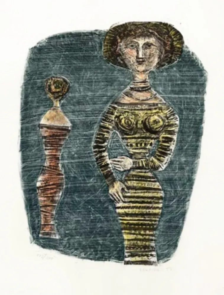 Lithografie Campigli - Le passeggiatric