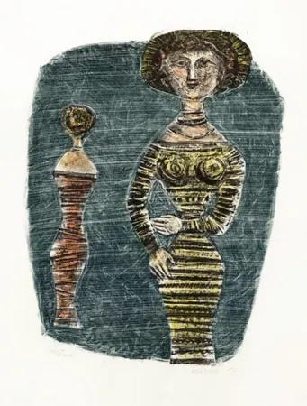 Lithografie Campigli - Le passeggiatric