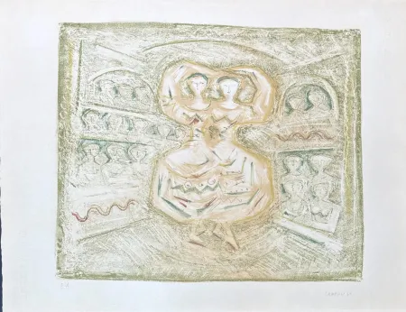 Lithografie Campigli - Massimo Campigli (1895–1971) - Danzatrici - lithograph on paper - 1965