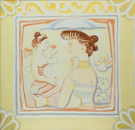 Zeefdruk Campigli - PASSEGGIATA