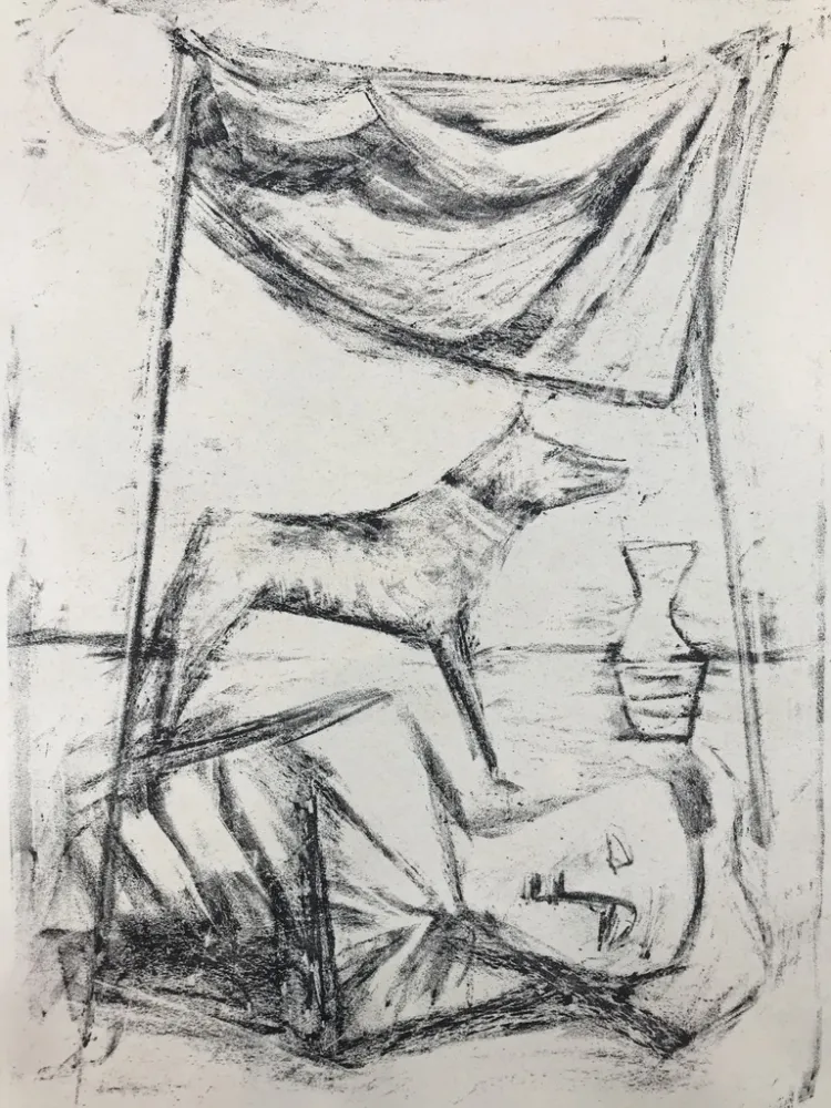 Lithografie Campigli - SOTTO LA TENDA