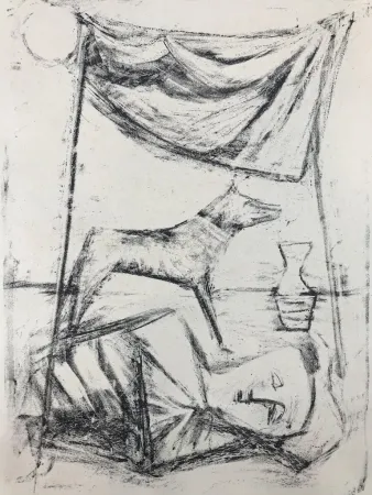 Lithografie Campigli - SOTTO LA TENDA