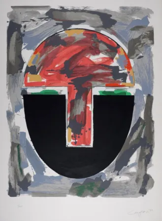 Zeefdruk Canogar - Composition