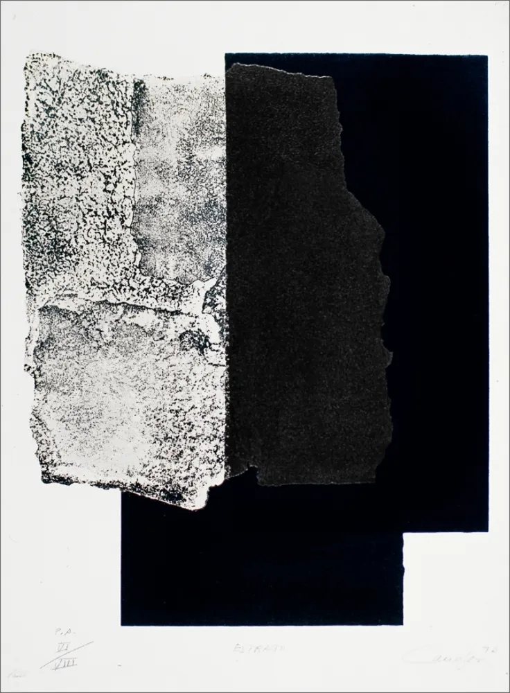 Zeefdruk Canogar - Estrato