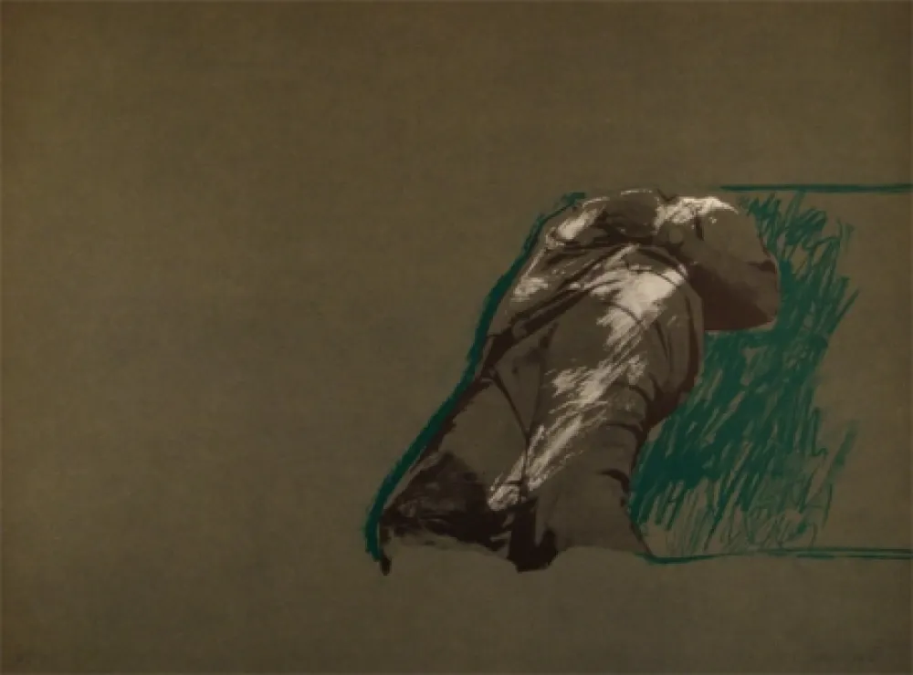 Lithografie Canogar - Figura sobre la Hierba