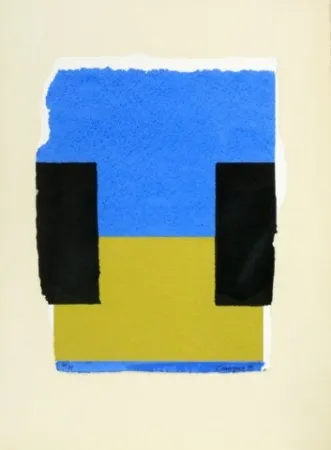 Zeefdruk Canogar - Sin Titulo