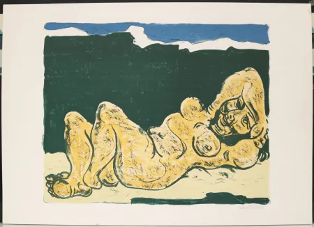 Lithografie Cantatore - Figura sdraiata