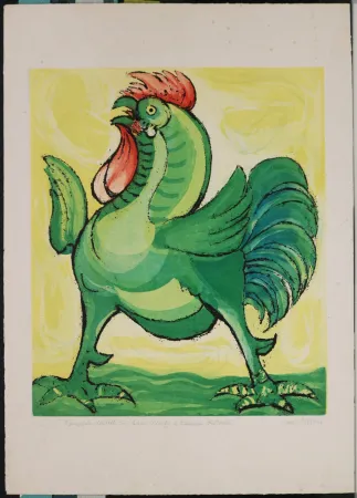 Ets En Aquatint Cantatore - Il gallo dell' Elba