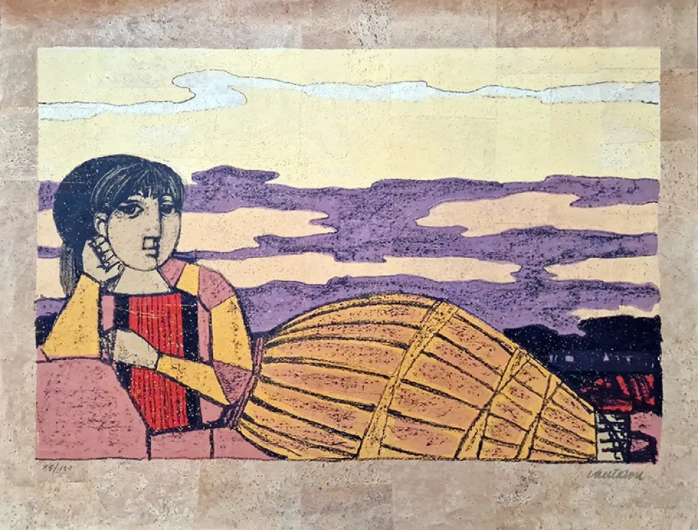 Lithografie Cantatore - Odalisca