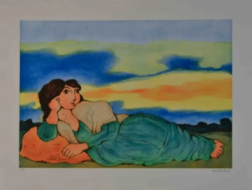 Zeefdruk Cantatore - Odalisca