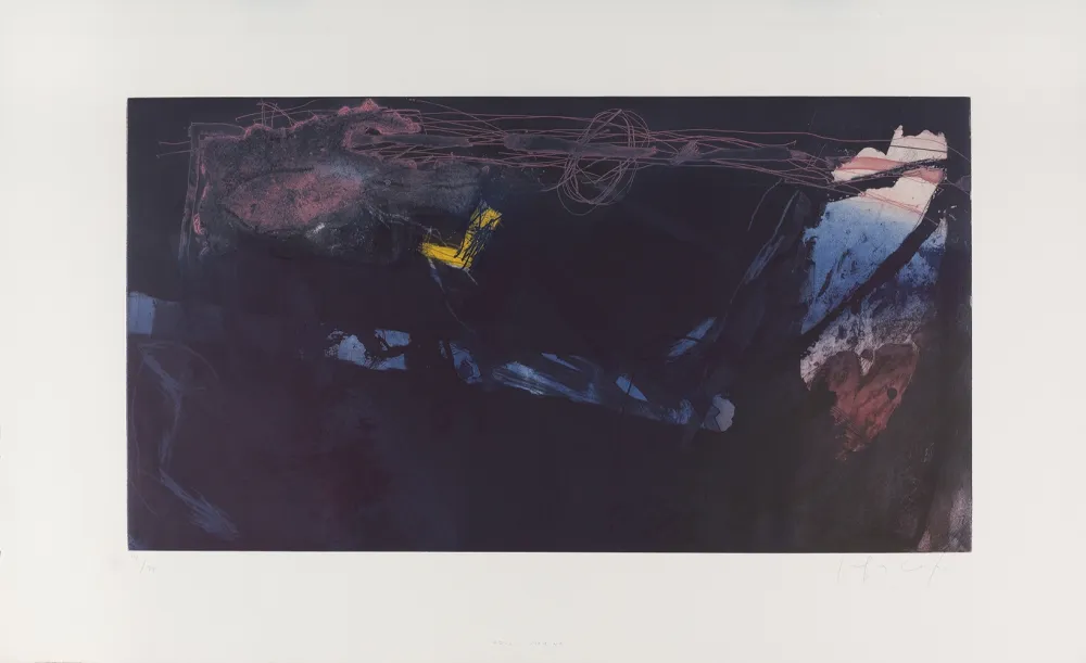 Ets En Aquatint Capa - Azul marino