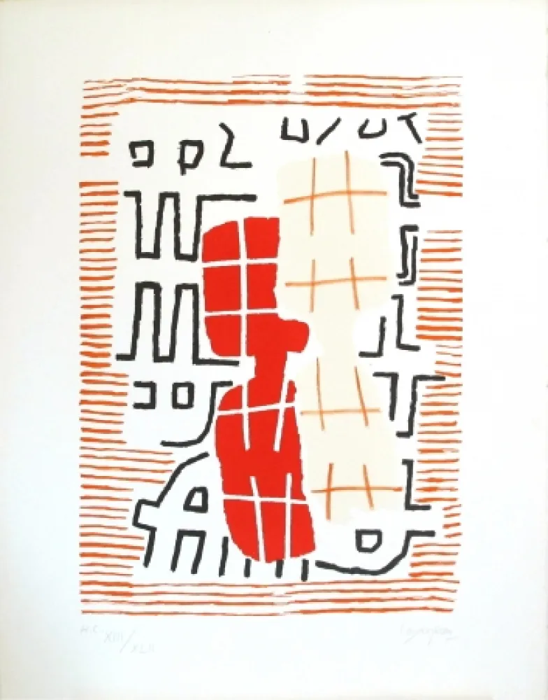 Lithografie Capogrossi - 2RC Roma