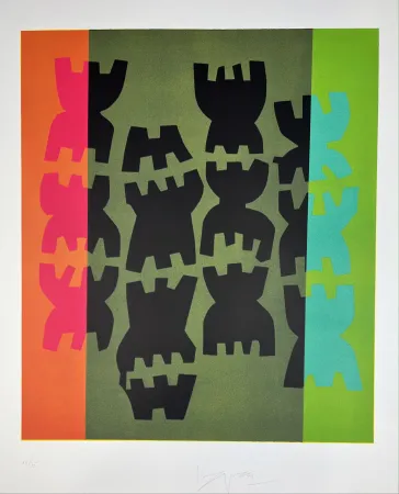 Lithografie Capogrossi - Composizione